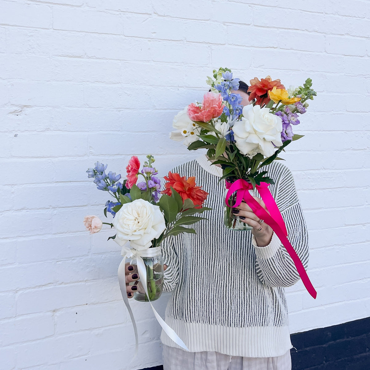 Rubyline Posy Jar – Ruby Lane Flower Co.